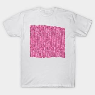 Hand Knit Hot Pink T-Shirt